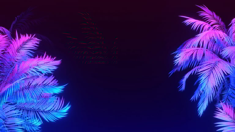 Tropical decorative elements